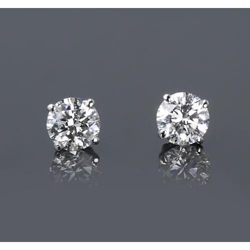 Brinco de diamante redondo de 1.50 quilates - harrychadent.pt