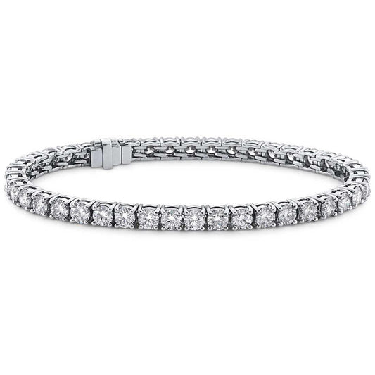 Pulseira redonda de diamante de tênis joias de senhora em ouro maciço 12 ct. - harrychadent.pt