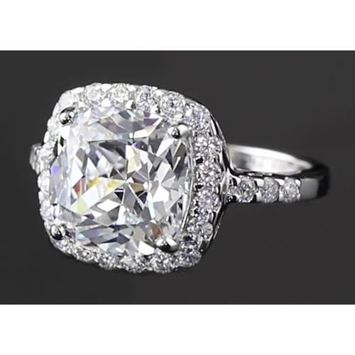 Anel de aniversário de diamante redondo com configuração de halo de 5 quilates - harrychadent.pt