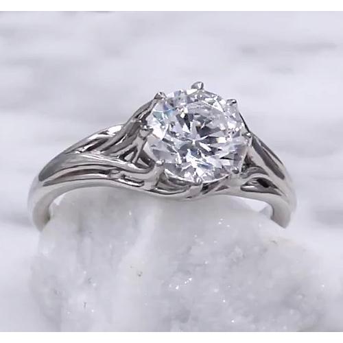 Solitaire Diamond Ring 2 quilates configuração de treliça - harrychadent.pt