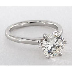 Solitaire Lab Grown Diamond Engagement Ring 2 Carats