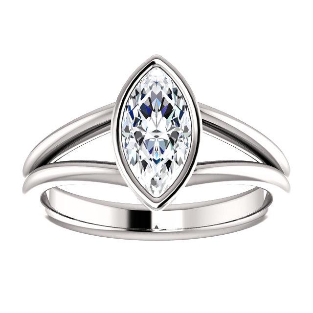 Solitaire Marquise Diamond Ring 3 Quilates Bezel Split Shank Joias - harrychadent.pt
