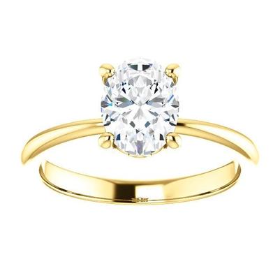 Solitaire Oval Diamond Noivado Ring 3.50 quilates - harrychadent.pt