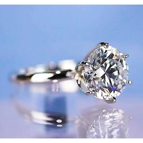 Solitaire redondo diamante anel de noivado 6 pinos com 2 quilates - harrychadent.pt