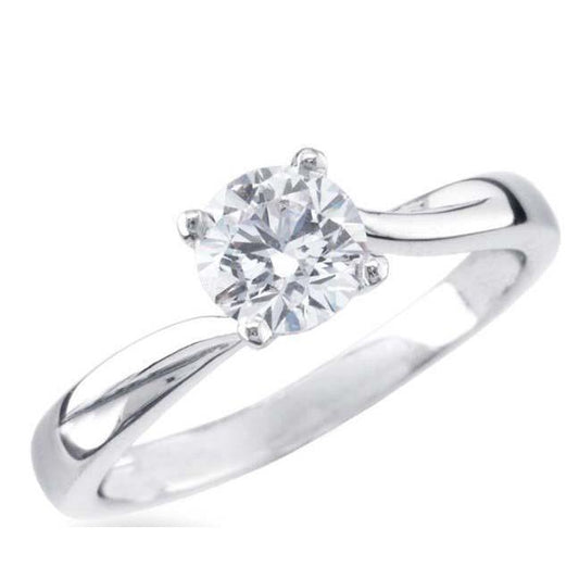 Solitaire Sparkling Brilliant Cut Anel de noivado de diamante de 1.75 quilates - harrychadent.pt