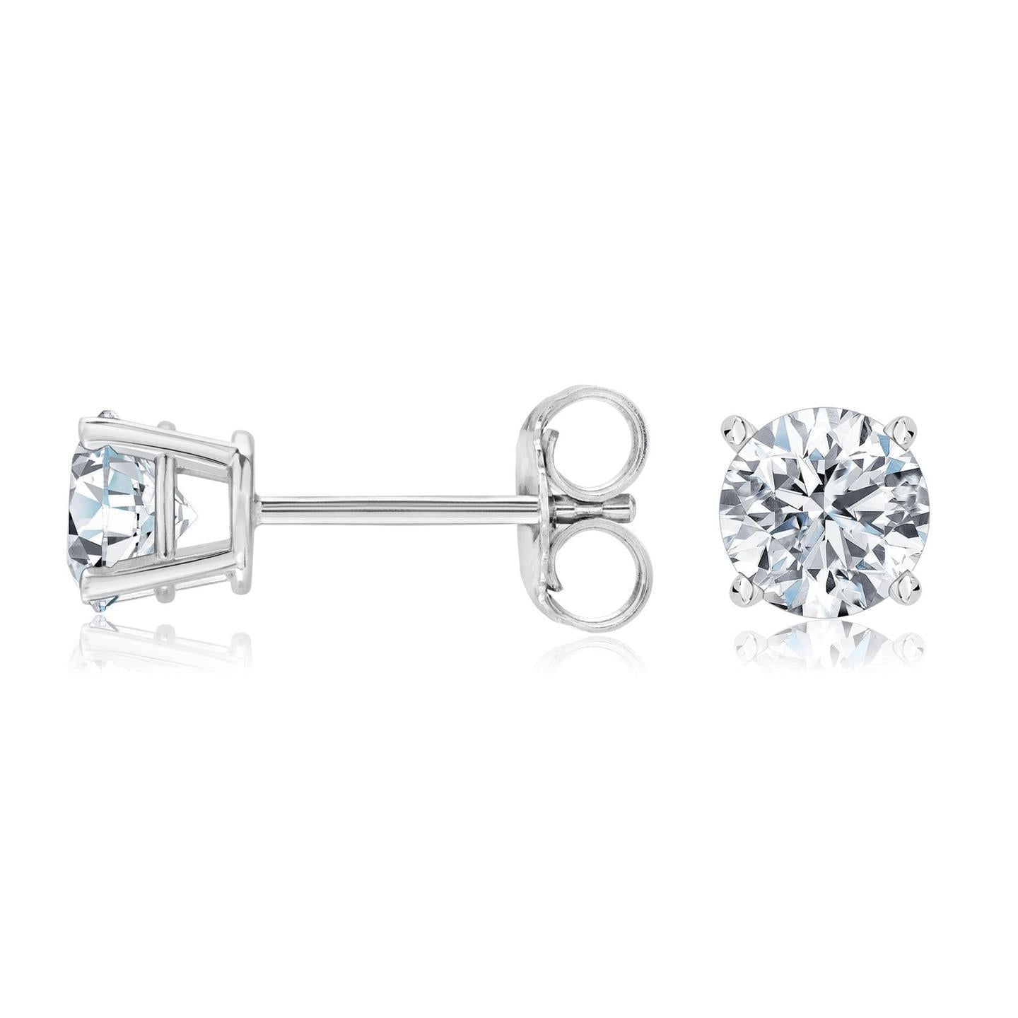 Espumante Brilliant Cut 2.02 Quilates Diamonds Studs Brincos - harrychadent.pt