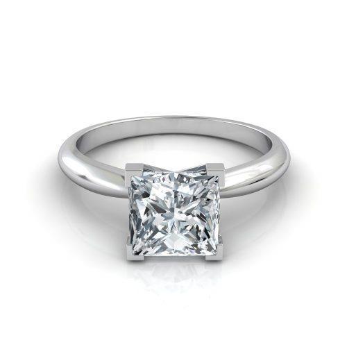 Espumante Princesa Corte 2.90 Quilates Diamante Anel Solitaire - harrychadent.pt