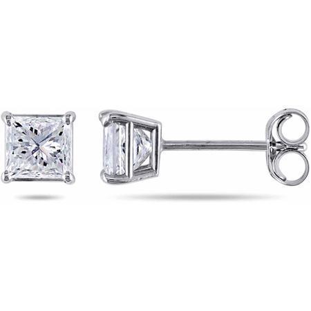 Espumante Princesa Corte 3.20 Ct Diamantes Lady Studs Brinco Ouro Branco - harrychadent.pt