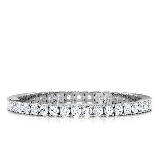 Pulseira de tênis de diamante redonda espumante em ouro branco 14K joias 9.75 ct - harrychadent.pt