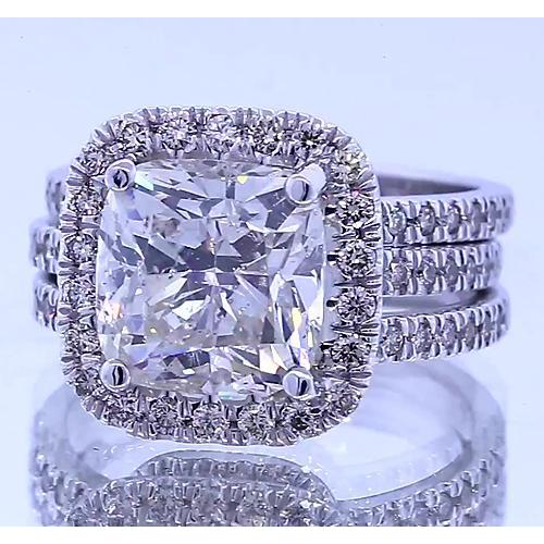 Almofada de anel de aniversário tipo vintage de diamante 4.50 quilates - harrychadent.pt
