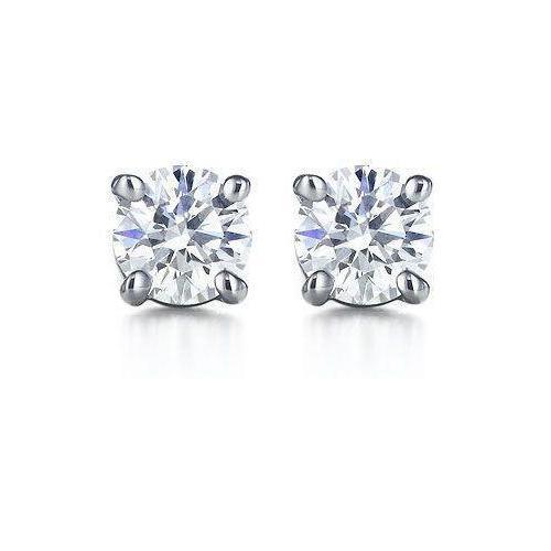 Brincos de diamante em ouro branco de 2 quilates - harrychadent.pt