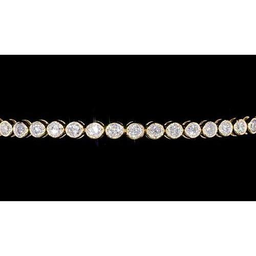 Conjunto de moldura feminina de diamante com 5 quilates e ouro amarelo novo - harrychadent.pt