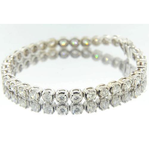 Pulseira feminina de diamante 8.5 quilates e joias de ouro branco 14K nova - harrychadent.pt