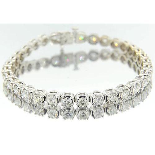 Pulseira feminina de diamante 8.5 quilates e joias de ouro branco 14K nova - harrychadent.pt