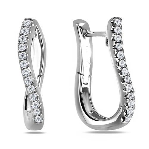 Brinco feminino com argola de diamante e joias finas de ouro branco sólido 3.10 quilates - harrychadent.pt