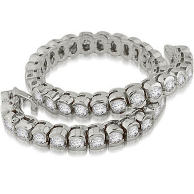 Conjunto de moldura redonda feminina deslumbrante com pulseira de tênis de diamante de 8.60 quilates - harrychadent.pt