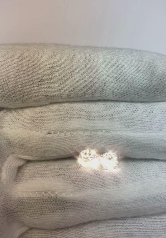 Platinum 1.51 Carat Diamond Studs