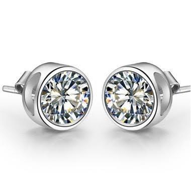 2 Carats Diamond Stud Earring White Gold 14K - harrychadent.pt